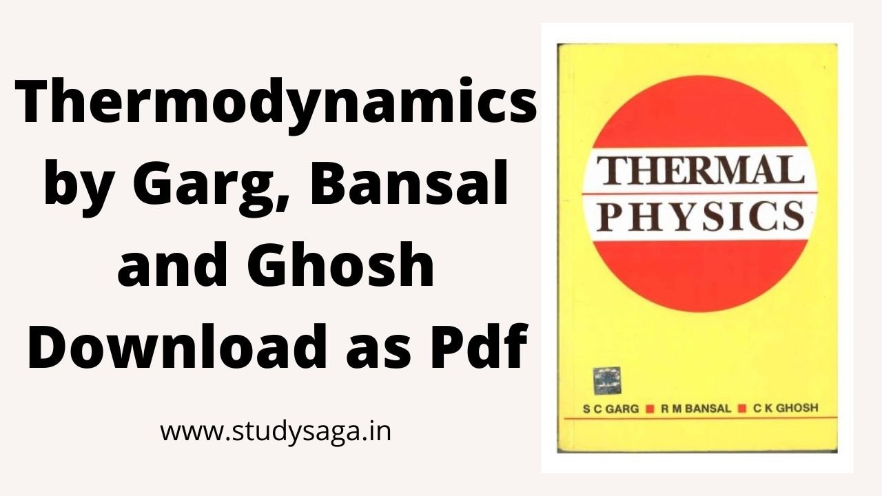 Thermodynamics by Garg, Bansal and Ghosh Download as Pdf