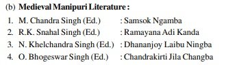Important Reference Books For UPSC CSE Manipuri Literature Optional