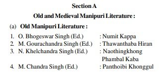 Important Reference Books For UPSC CSE Manipuri Literature Optional